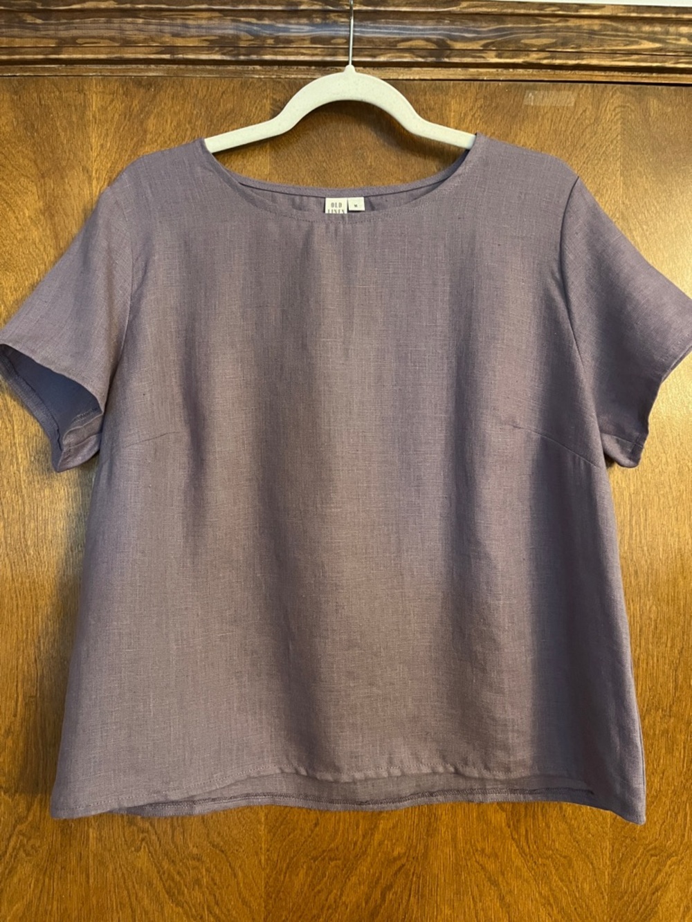 Never Worn Linen Short Sleeve Top